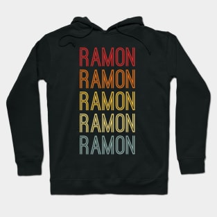 Ramon Name Vintage Retro Pattern Hoodie